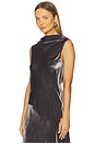view 4 of 6 Cowl Neck Top in Gunmetal