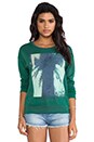 view 1 of 4 Tropical Sweatshirt in Green