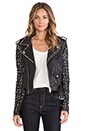 view 1 of 7 BLOUSON EN CUIR in Black