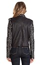 view 4 of 7 BLOUSON EN CUIR in Black