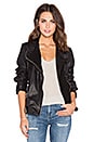 view 1 of 5 Signature Moto Leather Jacket in Black