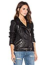 view 3 of 5 Signature Moto Leather Jacket in Black