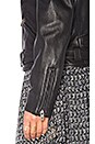 view 6 of 6 Leather Biker Jacket in Black