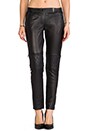 view 1 of 7 Leather Moto Pants in Black