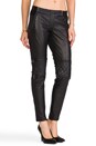 view 2 of 7 Leather Moto Pants in Black