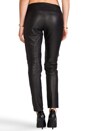 view 3 of 7 Leather Moto Pants in Black