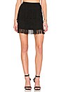 view 1 of 4 JUPE À FRANGES in Black