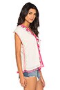 view 2 of 4 Embroidered Boho Gypsy Top in Off White