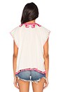 view 3 of 4 Embroidered Boho Gypsy Top in Off White