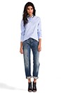 view 2 of 8 Button Down Shirt with Embellished Collar in Blue