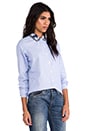 view 4 of 8 Button Down Shirt with Embellished Collar in Blue