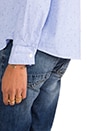 view 8 of 8 Button Down Shirt with Embellished Collar in Blue