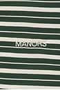 view 6 of 6 GOAT Pique Stripe Polo in Pine Green