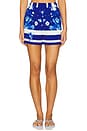 view 1 of 6 Printed Shorts in Klein Blue