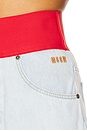 view 6 of 6 Waistband Short in Light Blue