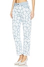 view 3 of 6 ШИРОКИЕ БРЮКИ FLOWER PRINT in Light Blue