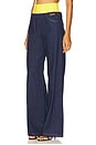 view 3 of 6 Waistband Wide Leg Jean in Blue