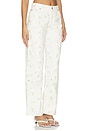 view 2 of 6 Printed Straight Leg in Off White