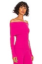 view 2 of 4 Off The Shoulder Sweater in Pink