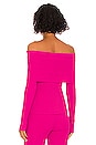 view 3 of 4 Off The Shoulder Sweater in Pink