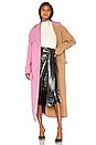 view 1 of 4 Colorblock Coat in Beige