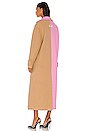 view 4 of 4 Colorblock Coat in Beige