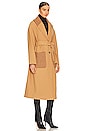 view 3 of 4 BELTED WOOL コート in Camel