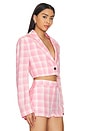 view 2 of 4 Check Blazer in Pink