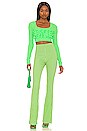 view 4 of 4 Gingham Pant in Green