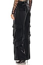 view 3 of 4 Wide Leg Cargo Pant in Black