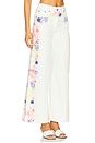 view 2 of 6 Printed Wide Leg Pants in White