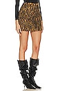 view 2 of 5 Cheetah Mini Skirt in Beige & Black