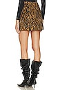 view 3 of 5 Cheetah Mini Skirt in Beige & Black