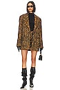 view 5 of 5 Cheetah Mini Skirt in Beige & Black