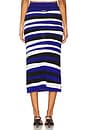 view 4 of 6 Sequin Knit Skirt in Blue & White