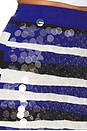 view 6 of 6 Sequin Knit Skirt in Blue & White