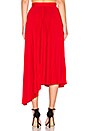 view 3 of 4 Pleated Maxi Skirt in Red