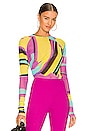 view 1 of 5 Abstract Print Top in Multicolor