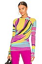 view 2 of 5 Abstract Print Top in Multicolor