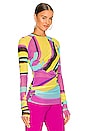 view 3 of 5 Abstract Print Top in Multicolor