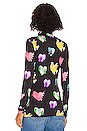 view 3 of 4 Heart Turtleneck Top in Black