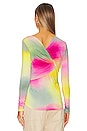 view 3 of 4 Faded Tie Dye Top in Multicolor