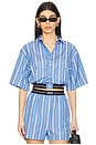 view 1 of 5 РУБАШКА STRIPED in Blue