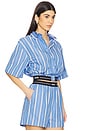 view 2 of 5 РУБАШКА STRIPED in Blue