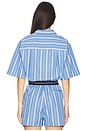 view 3 of 5 РУБАШКА STRIPED in Blue