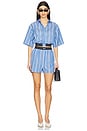 view 4 of 5 РУБАШКА STRIPED in Blue