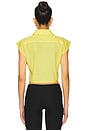 view 3 of 4 Tied Waist Shirt in Light Yellow