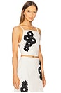 view 2 of 5 Flower Top in Off White