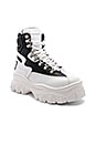 view 2 of 6 High Top Tractor Block Sneaker in White & Black