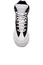 view 4 of 6 High Top Tractor Block Sneaker in White & Black